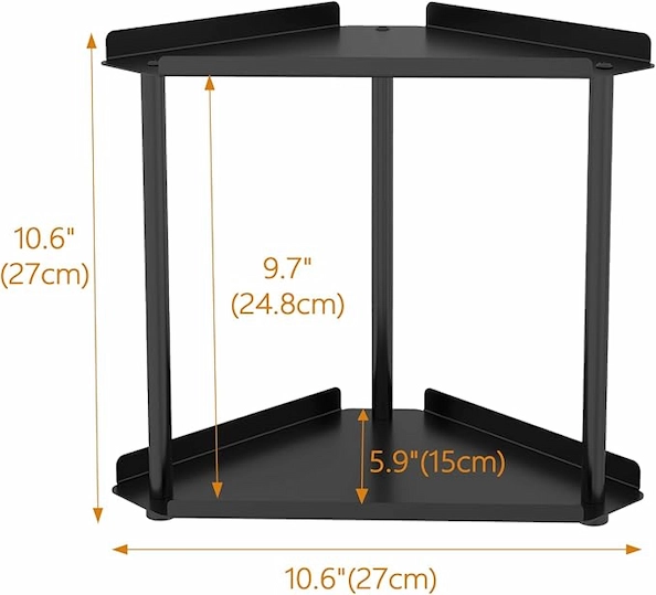 2-Tier Corner Bathroom Counter Organizer - Image 2