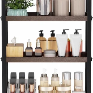3-Tier Wooden Bathroom Counter Organizer