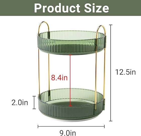 360° Rotating Makeup Organizer - Image 4