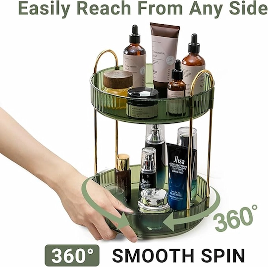 360° Rotating Makeup Organizer - Image 3